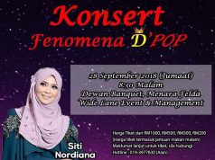 Konsert Fenomena D’POP Tampilkan 9 Artis Hebat 3 Dekad 28 September
